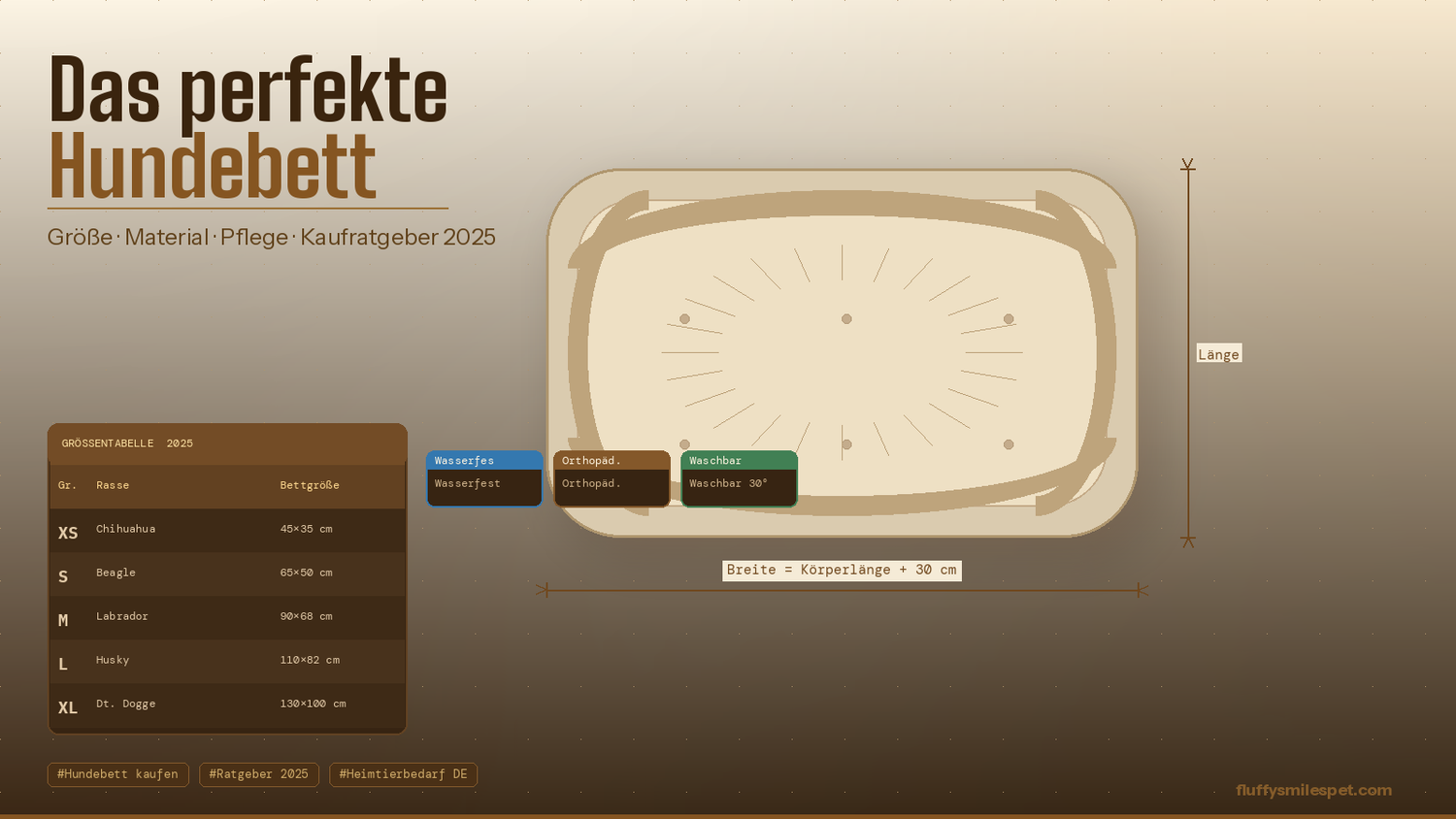 Das richtige Hundebett kaufen: Größe, Material & Pflegehinweise (2025)