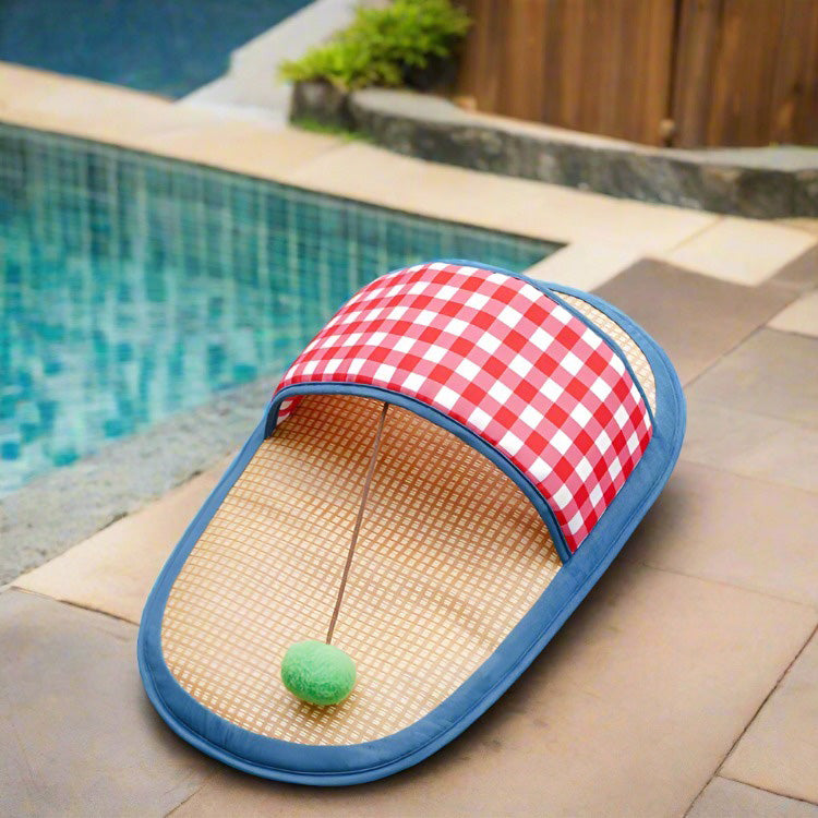 Haustierbett Sommer Rattan Pantoffel weich stabil kühl hygienisch