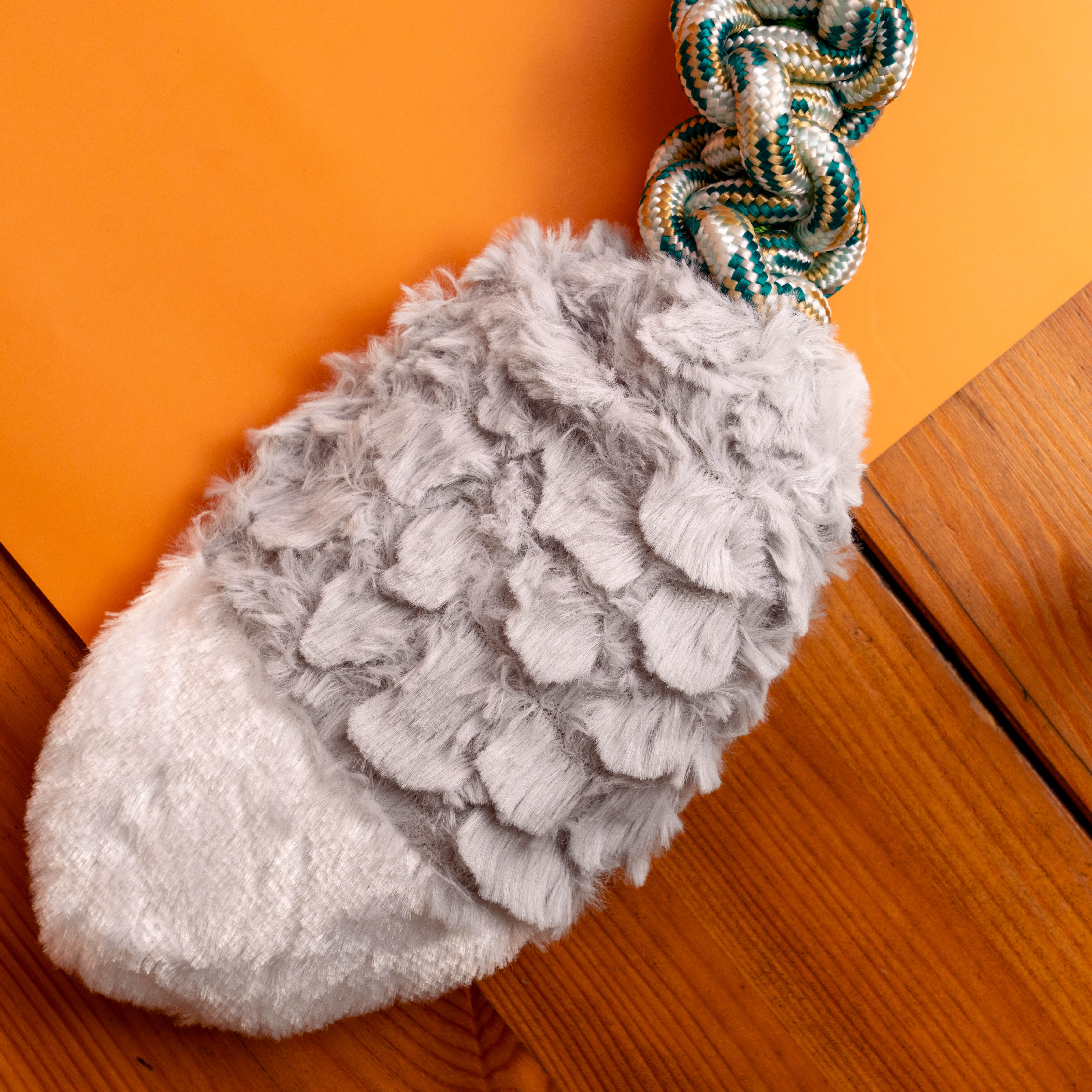 Langlebiges Hundespielzeug mit Cartoon-Design, Knoten und Baumwollseil – sicher für Zähne