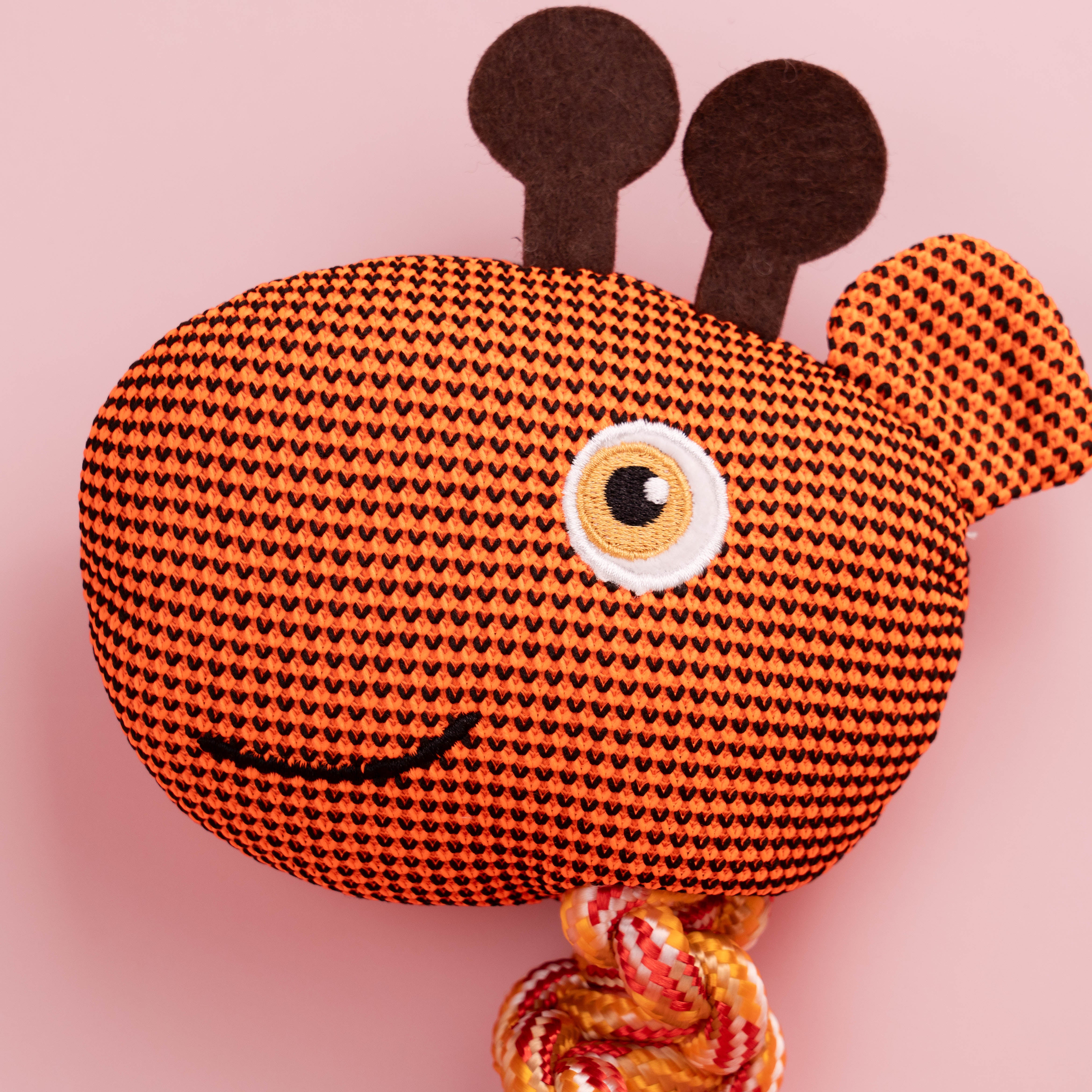 Kauspielzeug Hund mit Seil, Knoten und Geräuscheffekt – ideal für Kau- und Zerrspiele