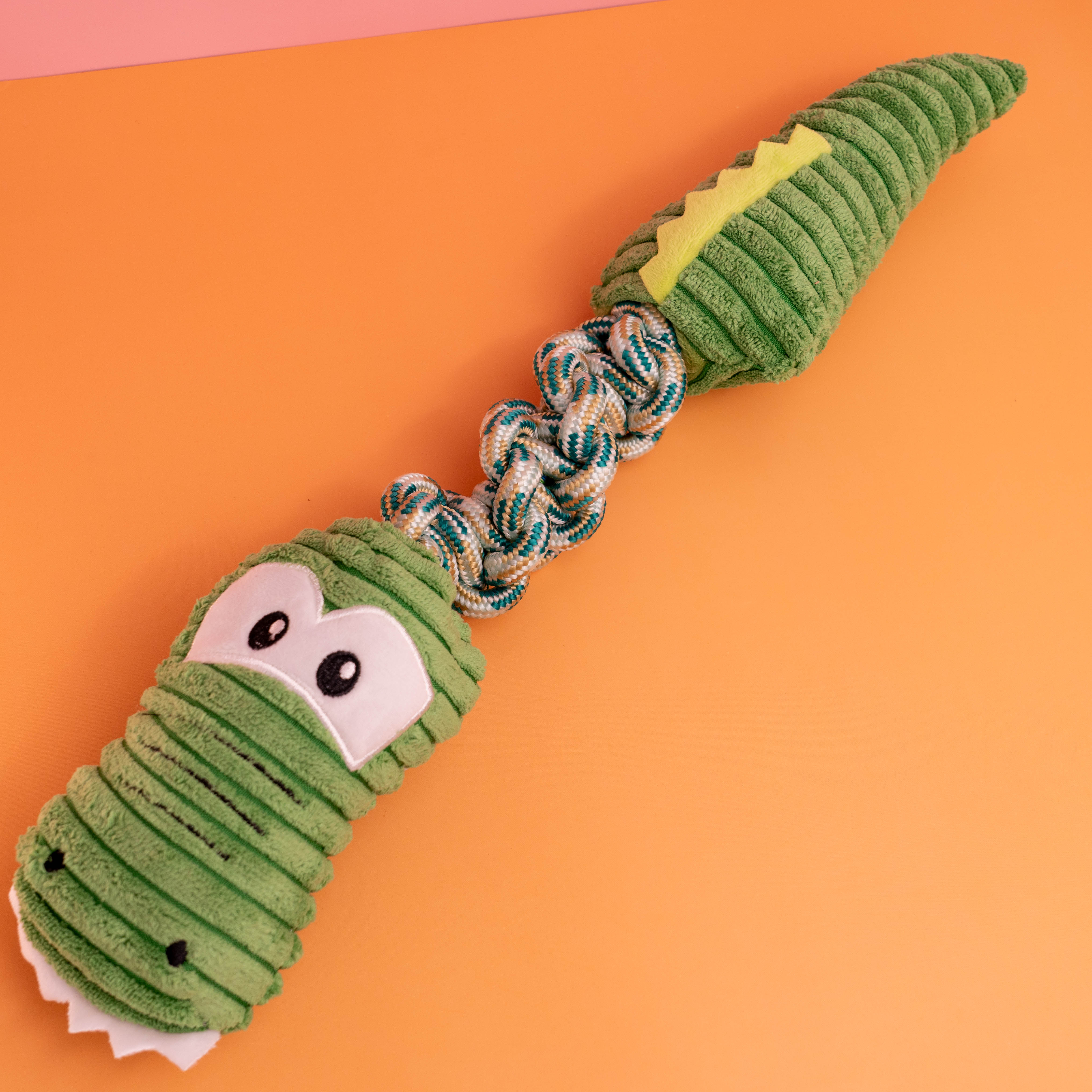 Witziges Hundespielzeug mit buntem Cartoon-Look