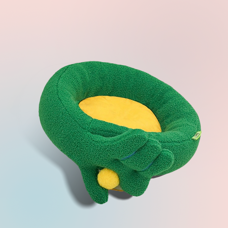 Weiches und gemütliches Haustierbett für Katzen und kleine Hunde, ideal zum Wohlfühlen.