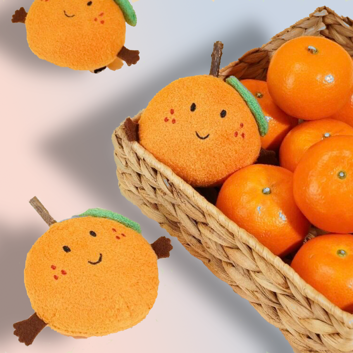 Matatabi-Katzenspielzeug mit stimulierendem Duft, Plüschstoff und ansprechendem fruchtigem Look.