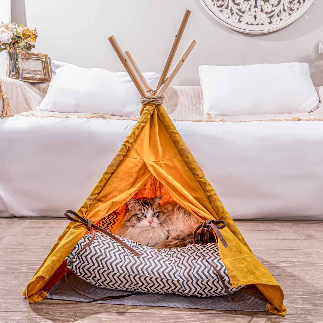 sunnykud tipi zelt für haustiere Tipi-Zelt Katzen- und Hundebett Outdoor