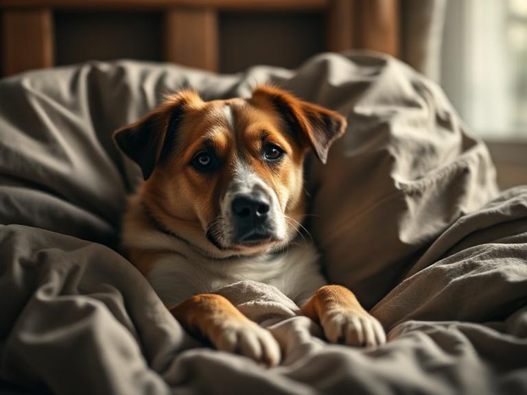 Ist es gesund, einen Hund im Bett zu haben?