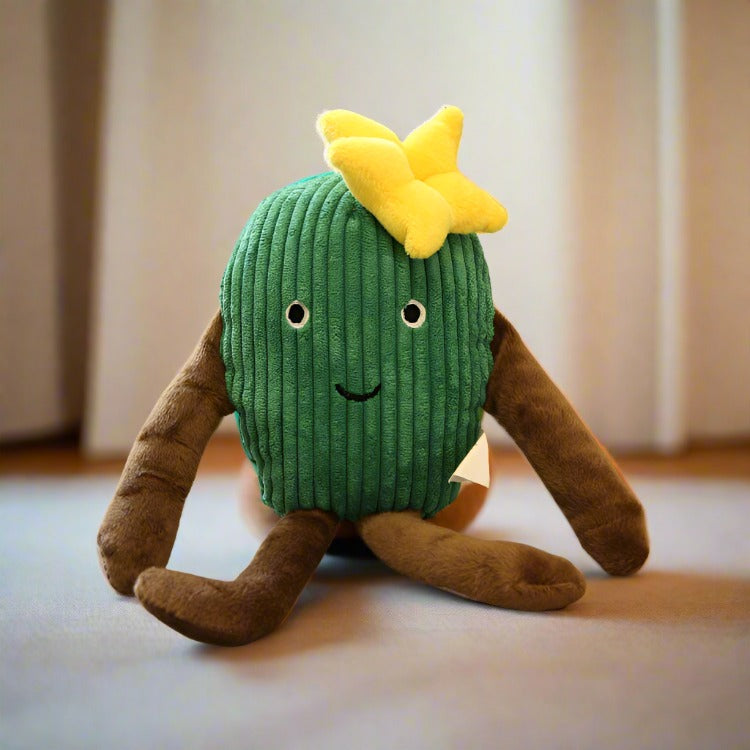 Cactus Friend Squeaky Dog Toy - Fluffy Smiles