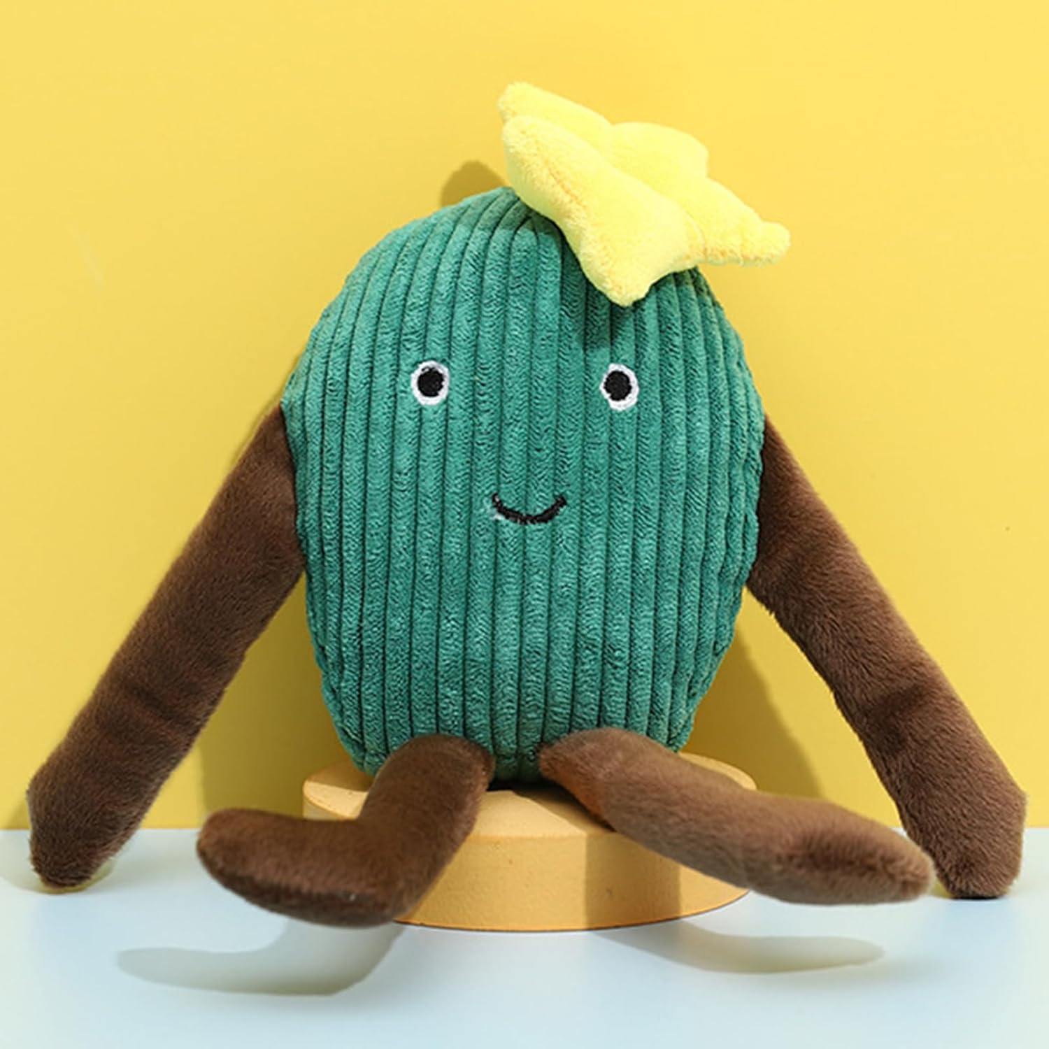 Cactus Friend Squeaky Dog Toy - Fluffy Smiles