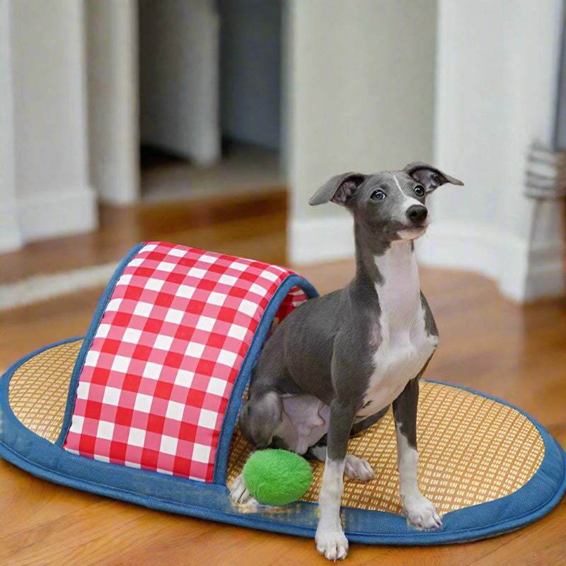 Cooling Woven Slipper Cat & Dog Bed - Fluffy Smiles