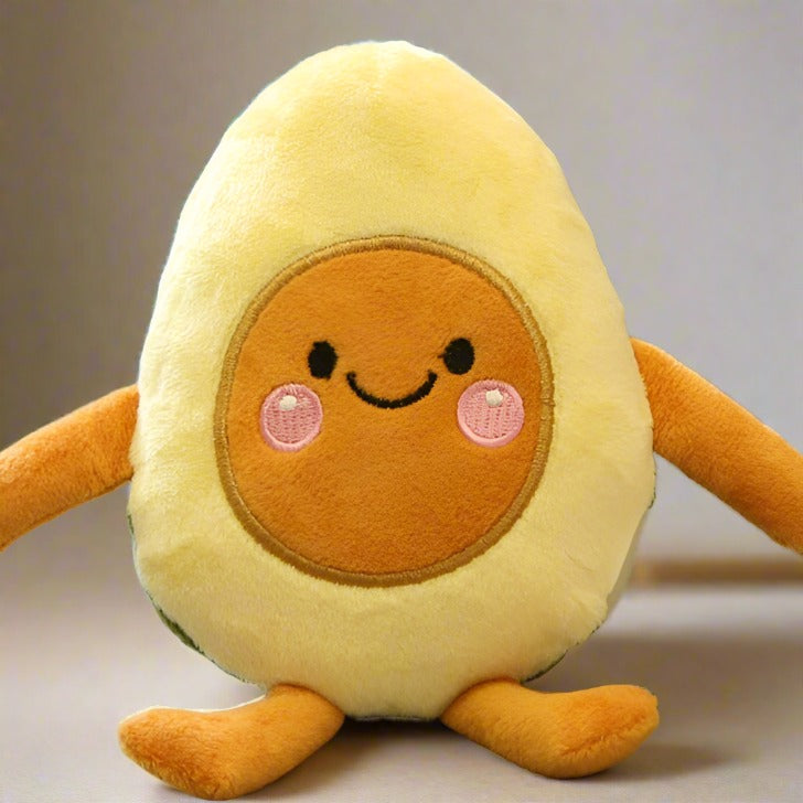 Avocado Friend Squeaky Dog Toy - Fluffy Smiles