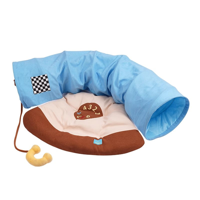 Vintage Telephone Cat Tunnel Bed - Fluffy Smiles