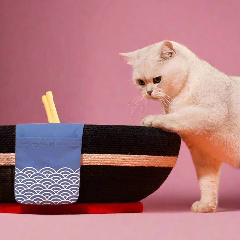 Ramen Bowl Cat Scratcher - Fluffy Smiles