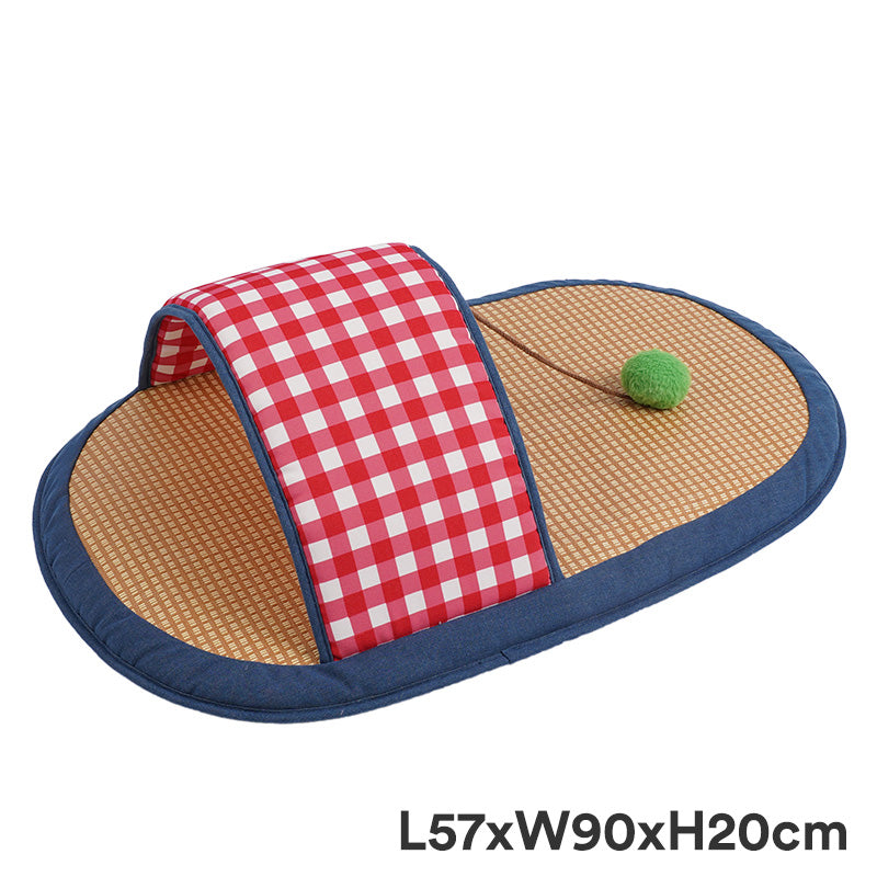 Cooling Woven Slipper Cat & Dog Bed - Fluffy Smiles