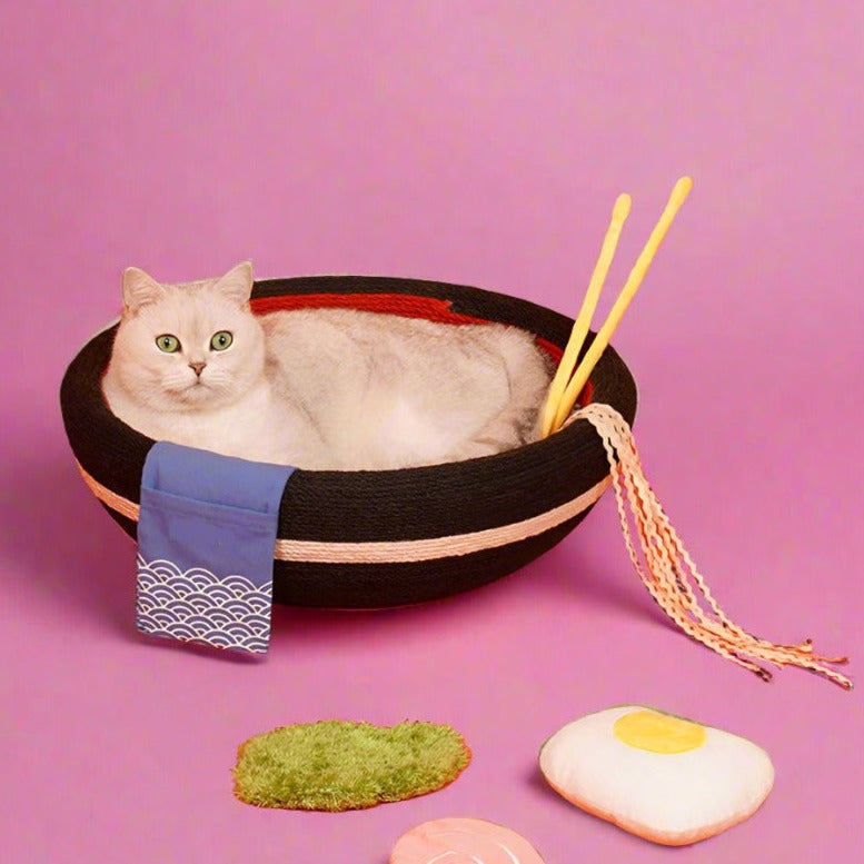 Ramen Bowl Cat Scratcher - Fluffy Smiles