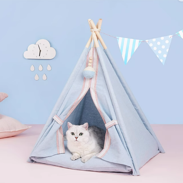 1. Tipi-Zelt Katzen- und Hundebett